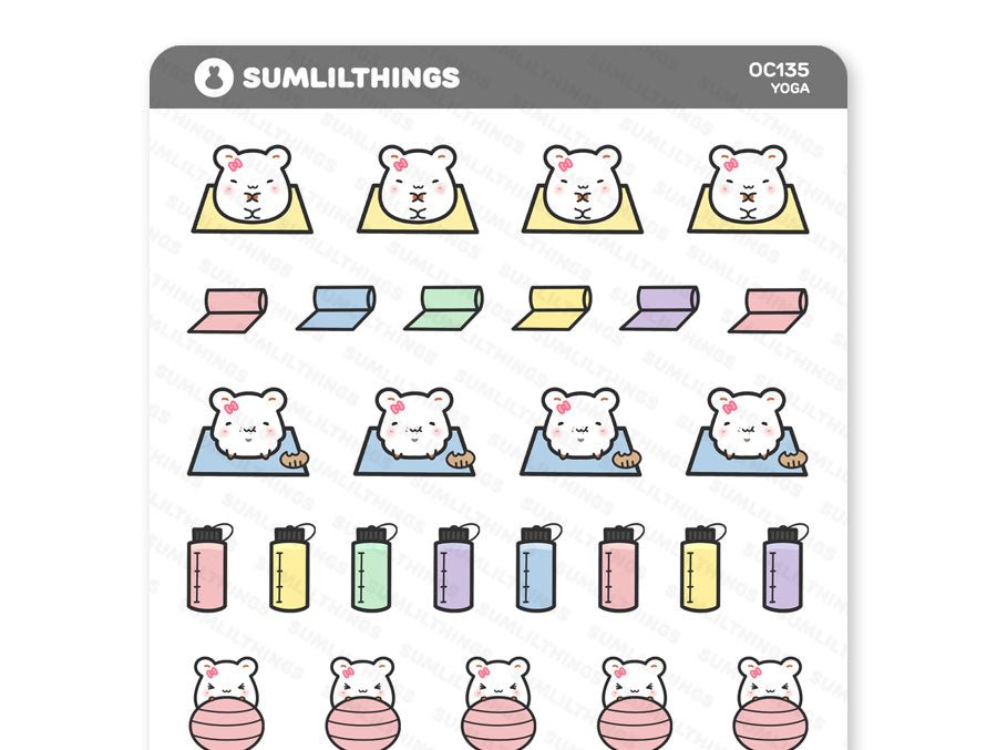 Yoga Cinnamon Stickers - SumLilThings